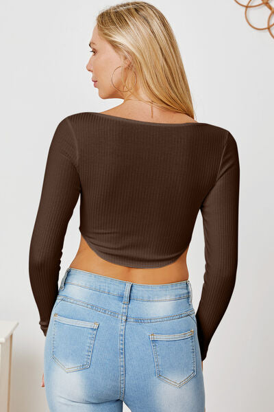 Load image into Gallery viewer, Ribbed Long Sleeve T-Shirt
