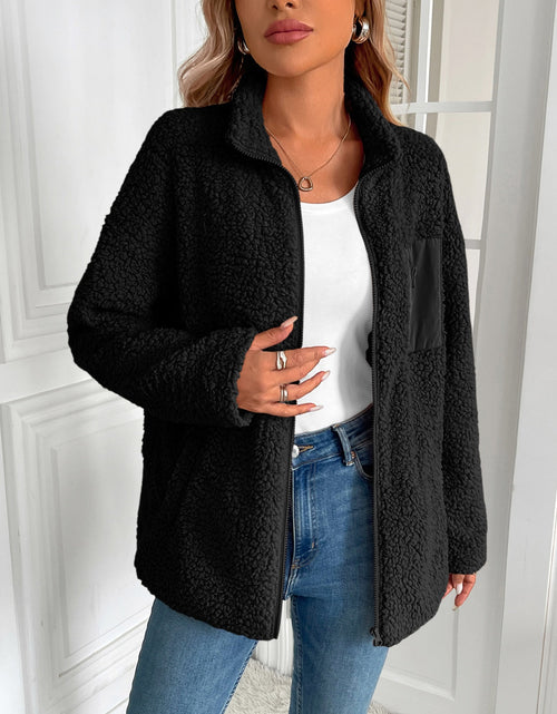 Load image into Gallery viewer, Ivy Lane Zip Up Long Sleeve Fuzzy Jacket
