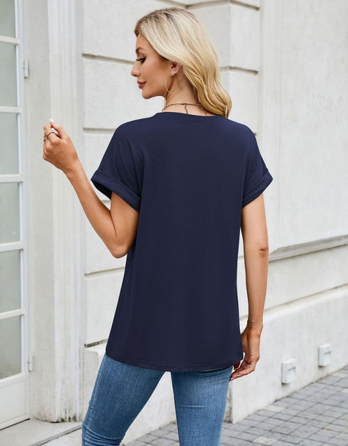 Load image into Gallery viewer, Florira Round Neck Short Sleeve T-Shirt
