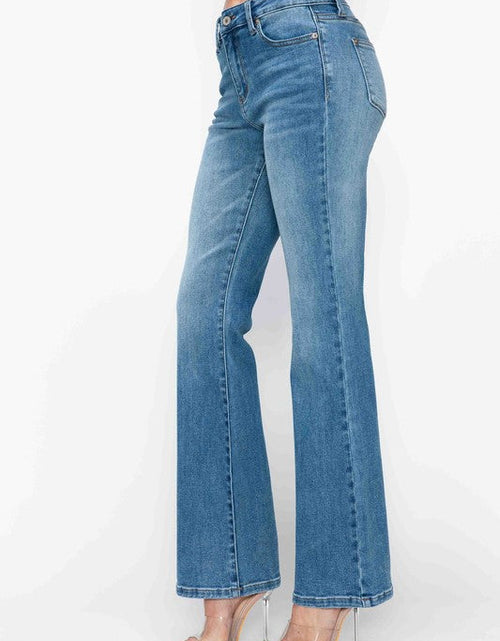 Load image into Gallery viewer, bytos Full Size Cat's Whiskers Mid Rise Bootcut Jeans
