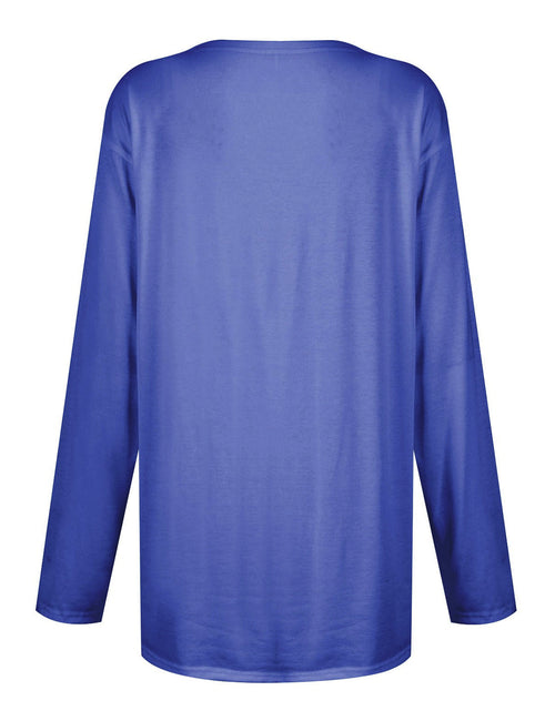 Load image into Gallery viewer, Full Size Pocketed Round Neck Long Sleeve T-Shirt
