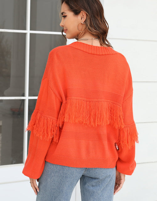 Load image into Gallery viewer, Angel Wings Fringe Trim Open Front Cardigan
