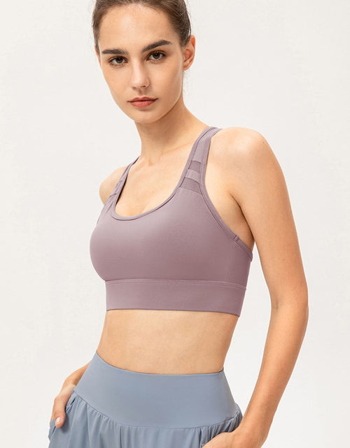 Load image into Gallery viewer, Scoop Neck Long Sports Bra
