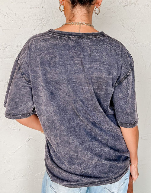 Load image into Gallery viewer, TEXAS Steer Head Graphic Mineral Wash Oversized T-Shirt
