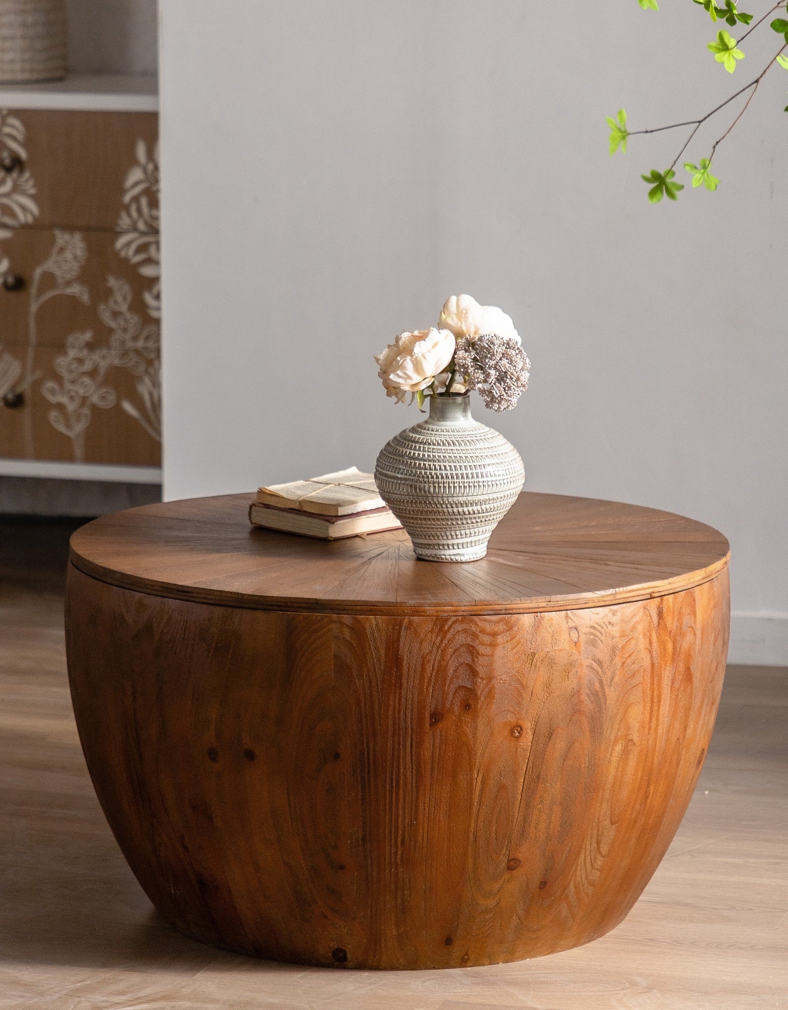 Vintage Style Bucket Shaped Coffee Table by Blak Hom