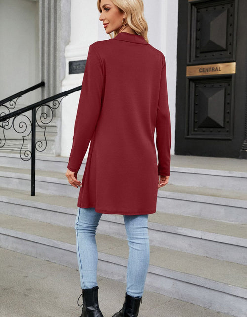 Load image into Gallery viewer, Long Sleeve Open Front Cardigan

