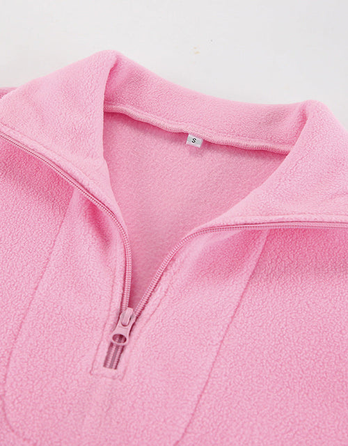 Load image into Gallery viewer, Quarter Zip Long Sleeve Sweatshirt
