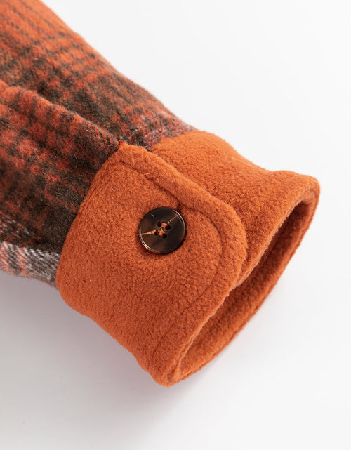 Load image into Gallery viewer, Plaid Button Up Long Sleeve Jacket
