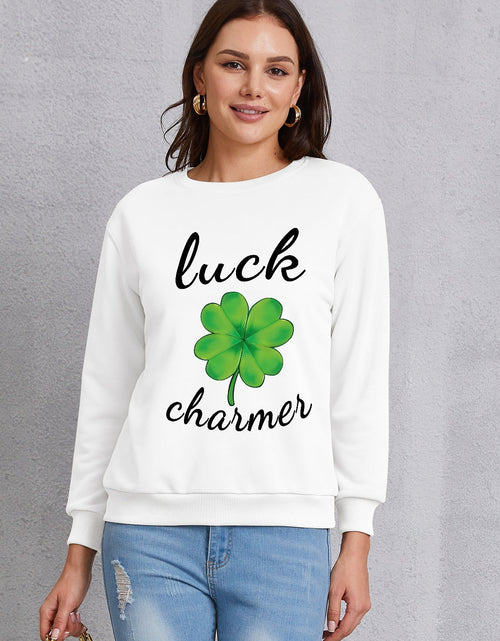 Load image into Gallery viewer, LUCK CHARMER Round Neck Sweatshirt

