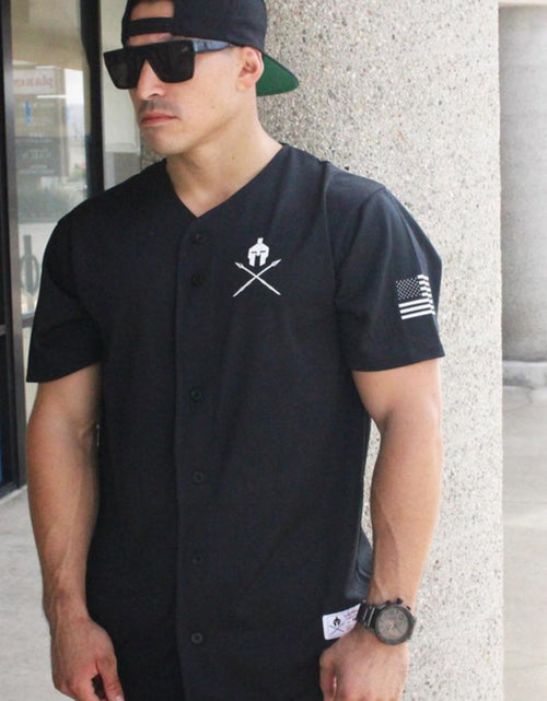 Load image into Gallery viewer, Men's Graphic Button Down Short Sleeve Top
