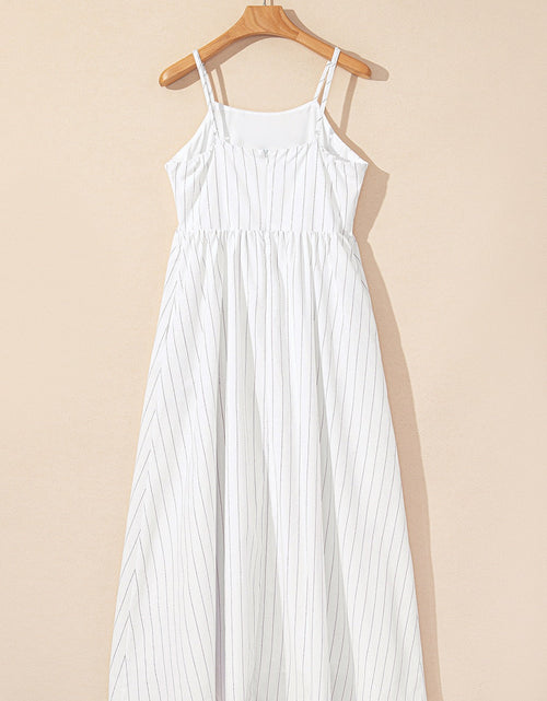 Load image into Gallery viewer, Stripe Square Neck Cami Dress with Pockets
