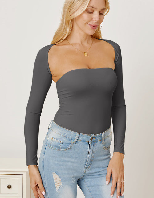 Load image into Gallery viewer, Cutout Raglan Sleeve Bolero and Tube Top
