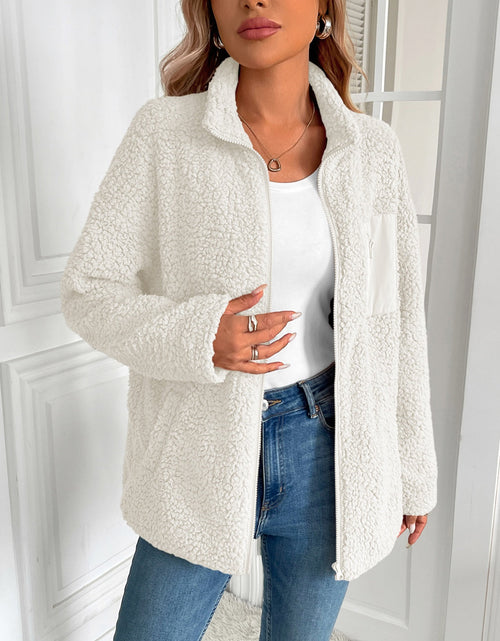 Load image into Gallery viewer, Ivy Lane Zip Up Long Sleeve Fuzzy Jacket
