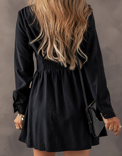 Load image into Gallery viewer, Leia Long Sleeve Shirt Mini Dress by Poppy Lee Lane
