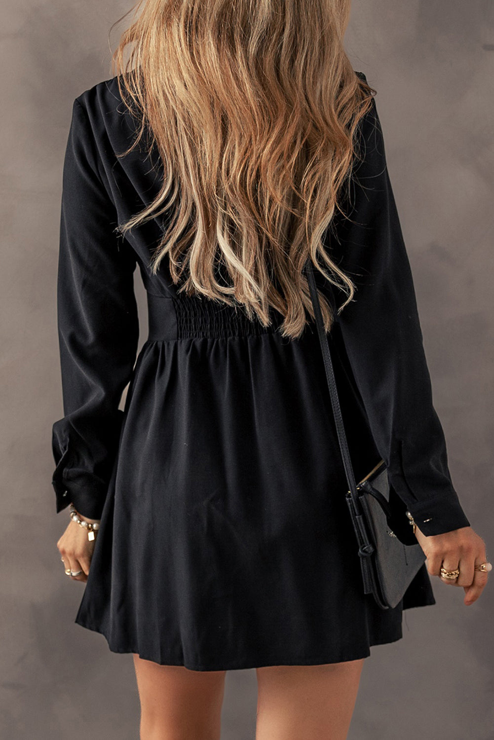 Leia Long Sleeve Shirt Mini Dress by Poppy Lee Lane