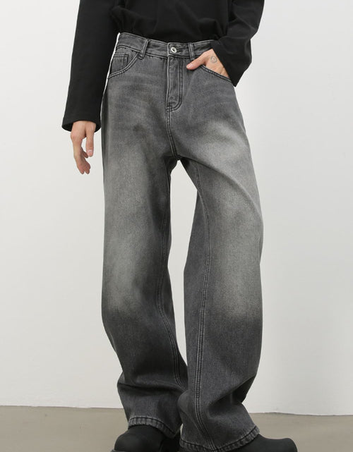 Load image into Gallery viewer, Men's Loose Fit Jeans with Pockets
