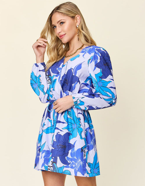 Load image into Gallery viewer, Double Take Full Size Floral Long Sleeve Romper with Pockets

