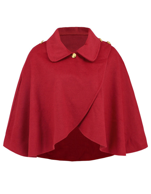 Load image into Gallery viewer, Collared Neck Cropped Cape
