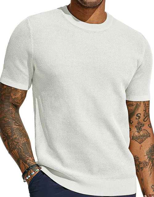 Load image into Gallery viewer, Men's Full Size Round Neck Short Sleeve T-Shirt Plus Size
