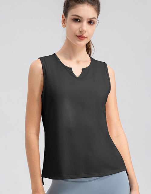 Load image into Gallery viewer, Notched Wide Strap Active Tank
