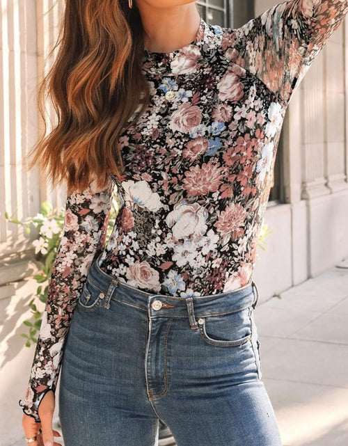 Load image into Gallery viewer, Lovelet Mock Neck Long Sleeve Top
