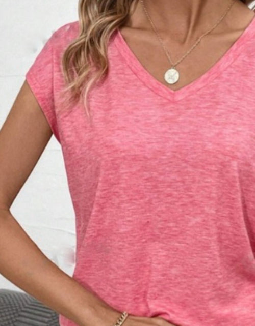 Load image into Gallery viewer, V-Neck Short Sleeve T-Shirt
