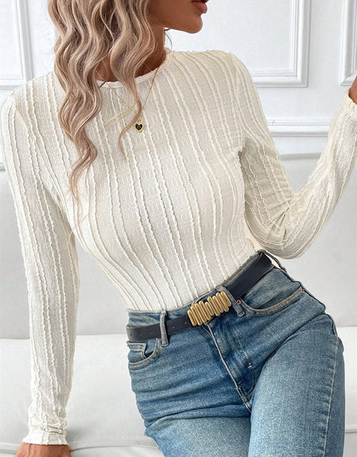 Load image into Gallery viewer, Round Neck Long Sleeve Top
