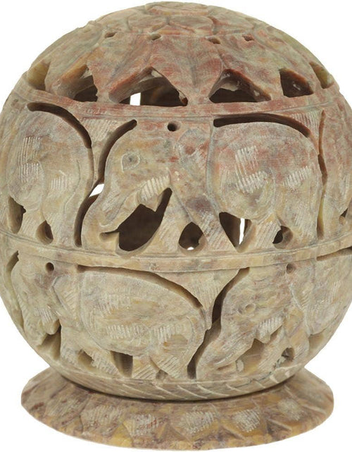 Load image into Gallery viewer, Hand Carved tea light Candle holder by OMSutra
