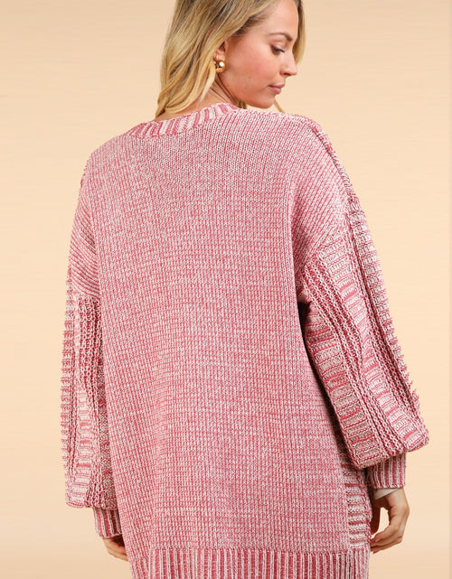 Load image into Gallery viewer, VERY J Cable Knit Open Front Cardigan
