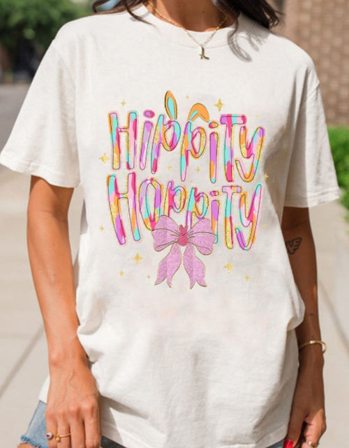 Load image into Gallery viewer, HIPPITY HOPPITY Round Neck Short Sleeve T-Shirt
