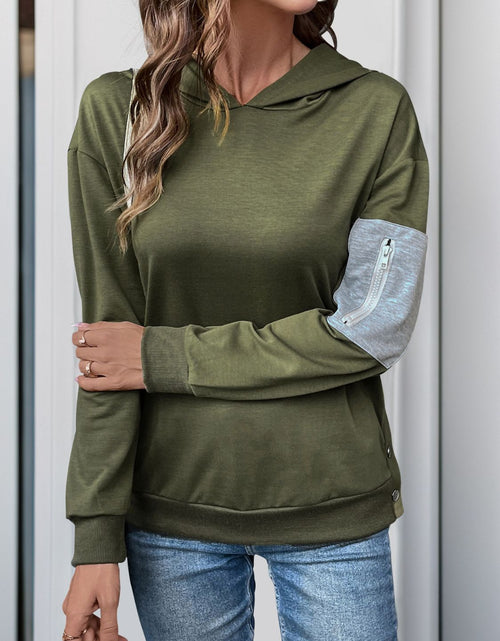 Load image into Gallery viewer, Perfee Dropped Shoulder Long Sleeve Hoodie
