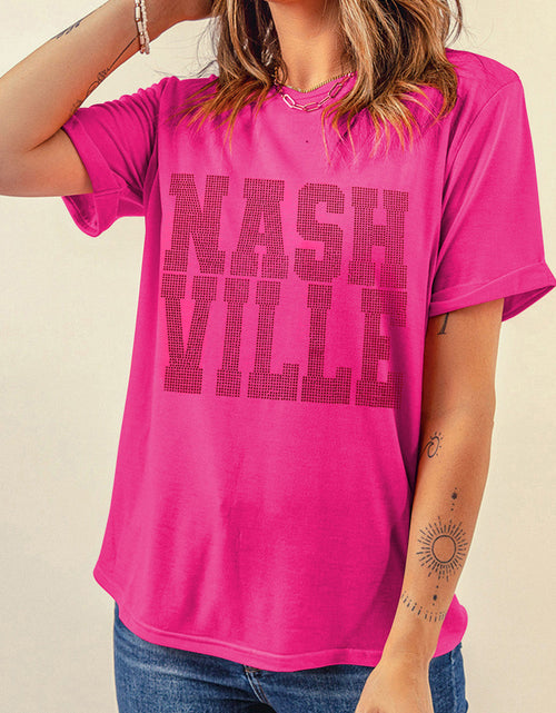 Load image into Gallery viewer, NASHVILLE Round Neck Short Sleeve T-Shirt
