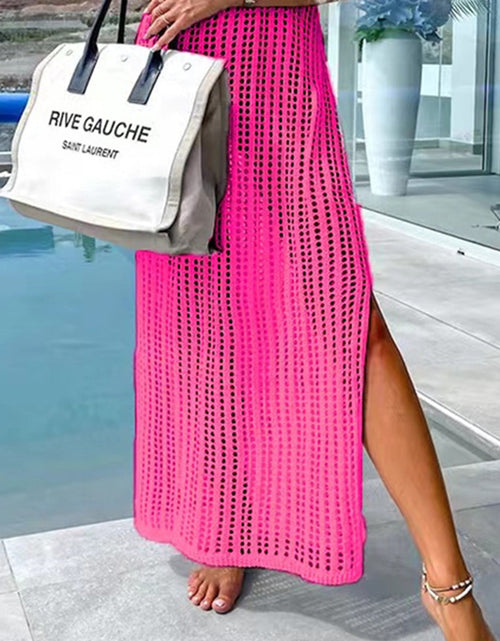 Load image into Gallery viewer, Openwork Slit Cutout Wide Strap Dress
