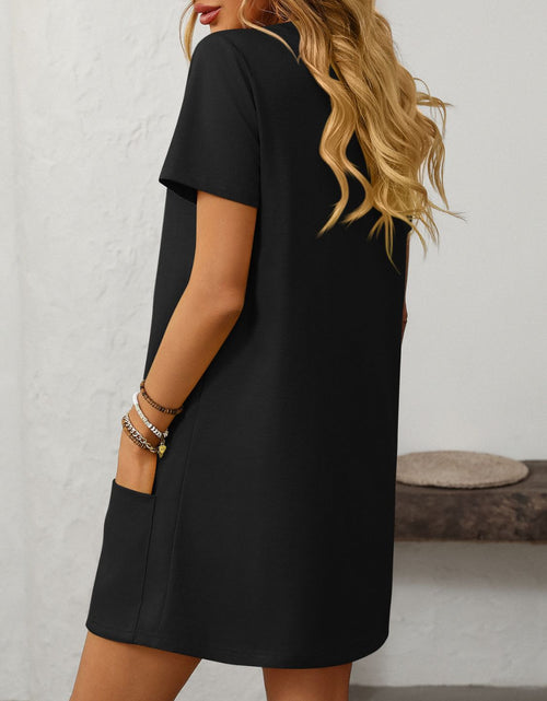 Load image into Gallery viewer, Mandy Square Neck Short Sleeve Mini Dress
