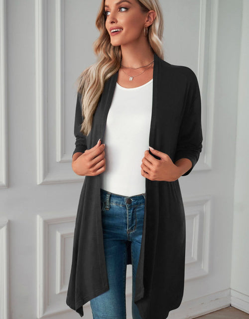 Load image into Gallery viewer, Open Front Long Sleeve Cardigan
