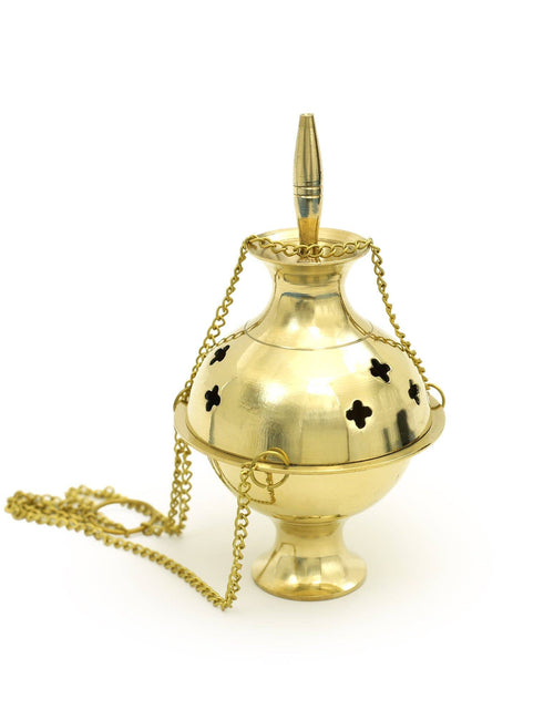Load image into Gallery viewer, Hanging Brass Burner, 6" by OMSutra
