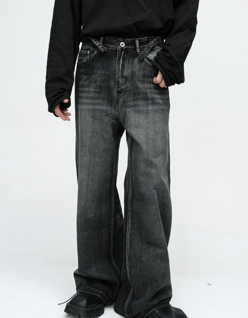 Load image into Gallery viewer, Wide Leg Jeans with Pockets
