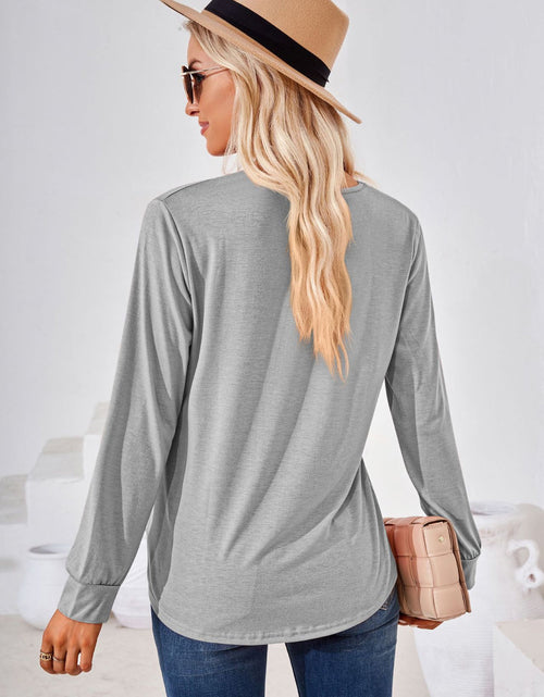 Load image into Gallery viewer, Square Neck Ruched Long Sleeve Blouse
