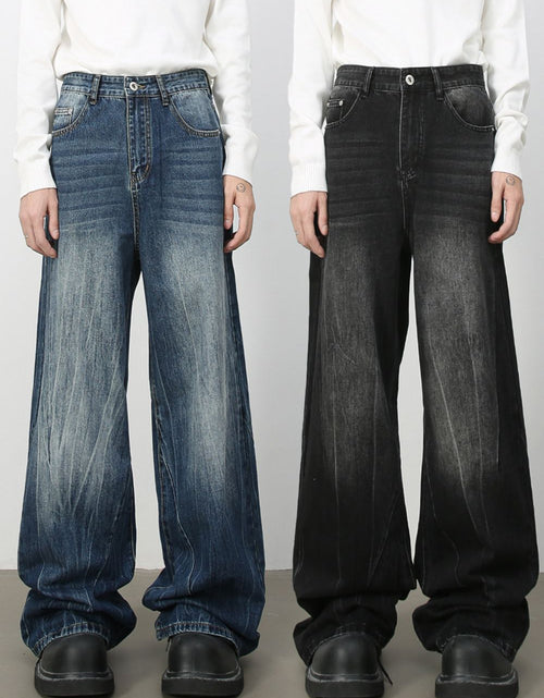 Load image into Gallery viewer, Men's Wide Leg Jeans with Pockets
