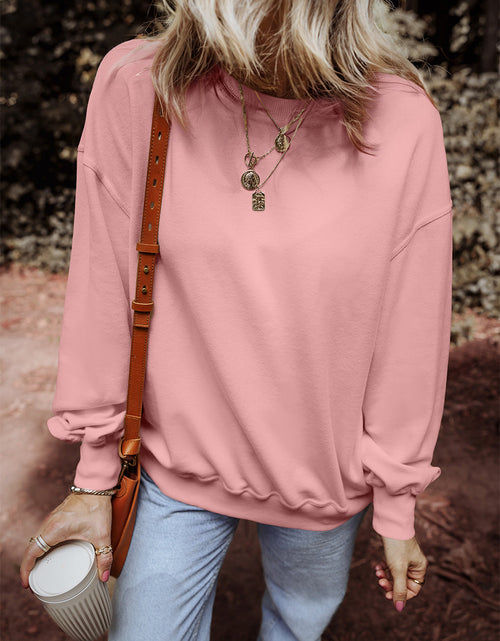 Load image into Gallery viewer, Round Neck Long Sleeve Sweatshirt
