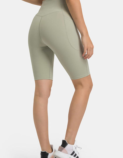 Load image into Gallery viewer, Millennia High Waist Biker Shorts with Pockets

