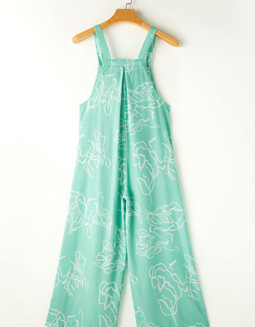 Load image into Gallery viewer, Printed Wide Strap Jumpsuit
