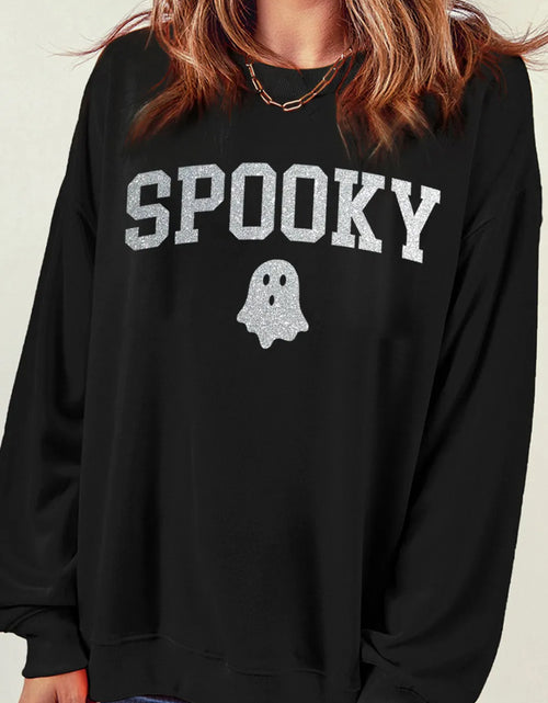 Load image into Gallery viewer, SPOOKY Round Neck Long Sleeve Sweatshirt
