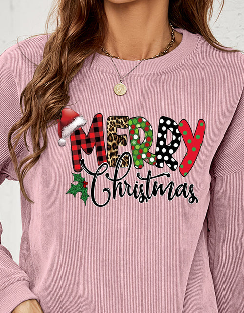 Load image into Gallery viewer, MERRY CHRISTMAS Graphic Sweatshirt
