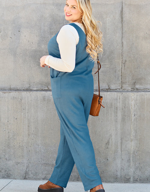 Load image into Gallery viewer, Double Take Full Size Sleeveless Straight Jumpsuit
