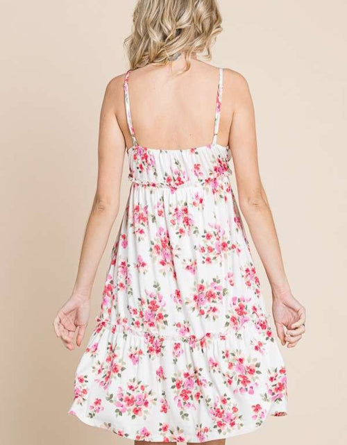 Load image into Gallery viewer, Culture Code Full Size Floral Frill Cami Dress
