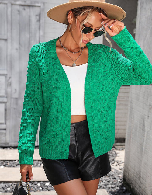 Load image into Gallery viewer, Open Front Long Sleeve Cardigan
