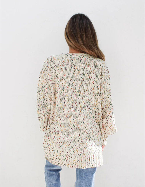 Load image into Gallery viewer, Multicolored Open Front Cardigan
