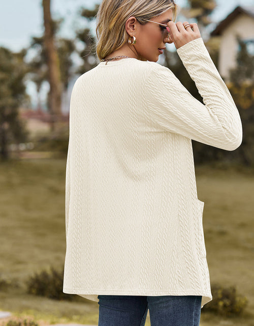 Load image into Gallery viewer, Open Front Long Sleeve Cardigan
