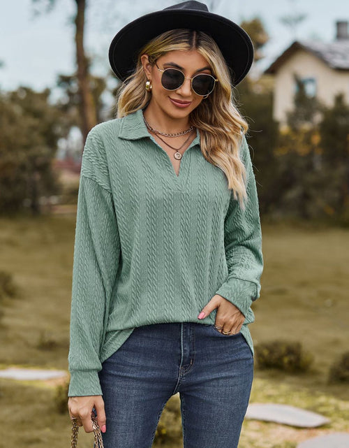 Load image into Gallery viewer, Johnny Collar Long Sleeve Top
